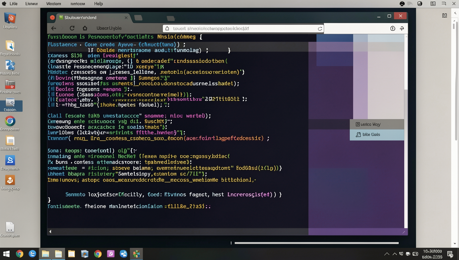 Installation of remote access software on a Linux desktop with terminal UI.