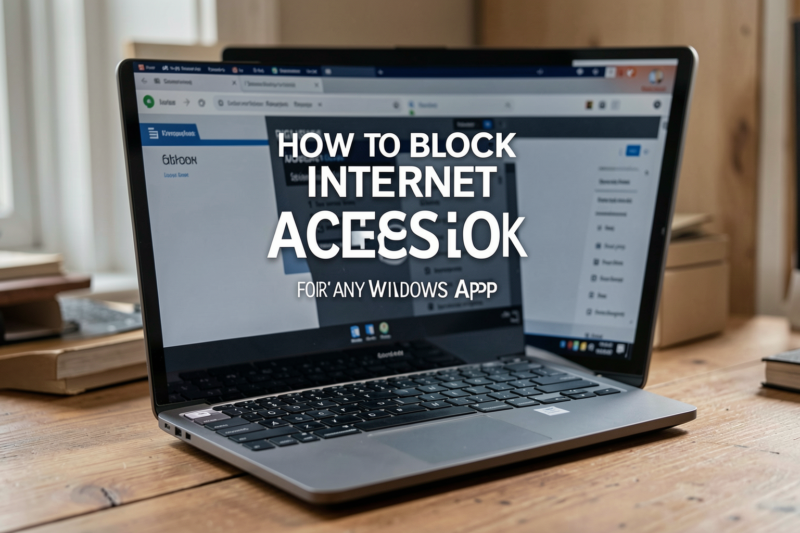 How to Block Internet Access for Any Windows App
