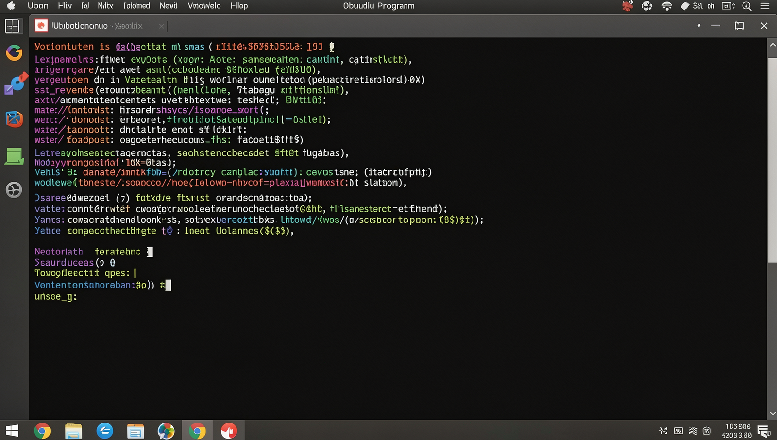 Screenshot of a Linux terminal showing program path specification for blocking.