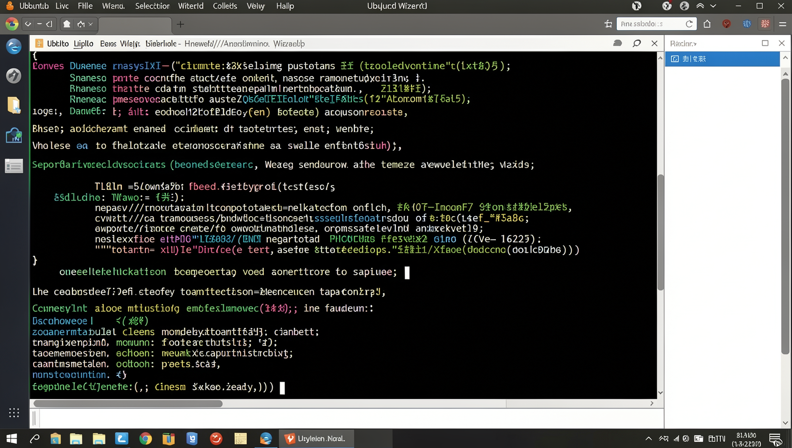 Screenshot of action selection in a Linux terminal for a tutorial on blocking actions.