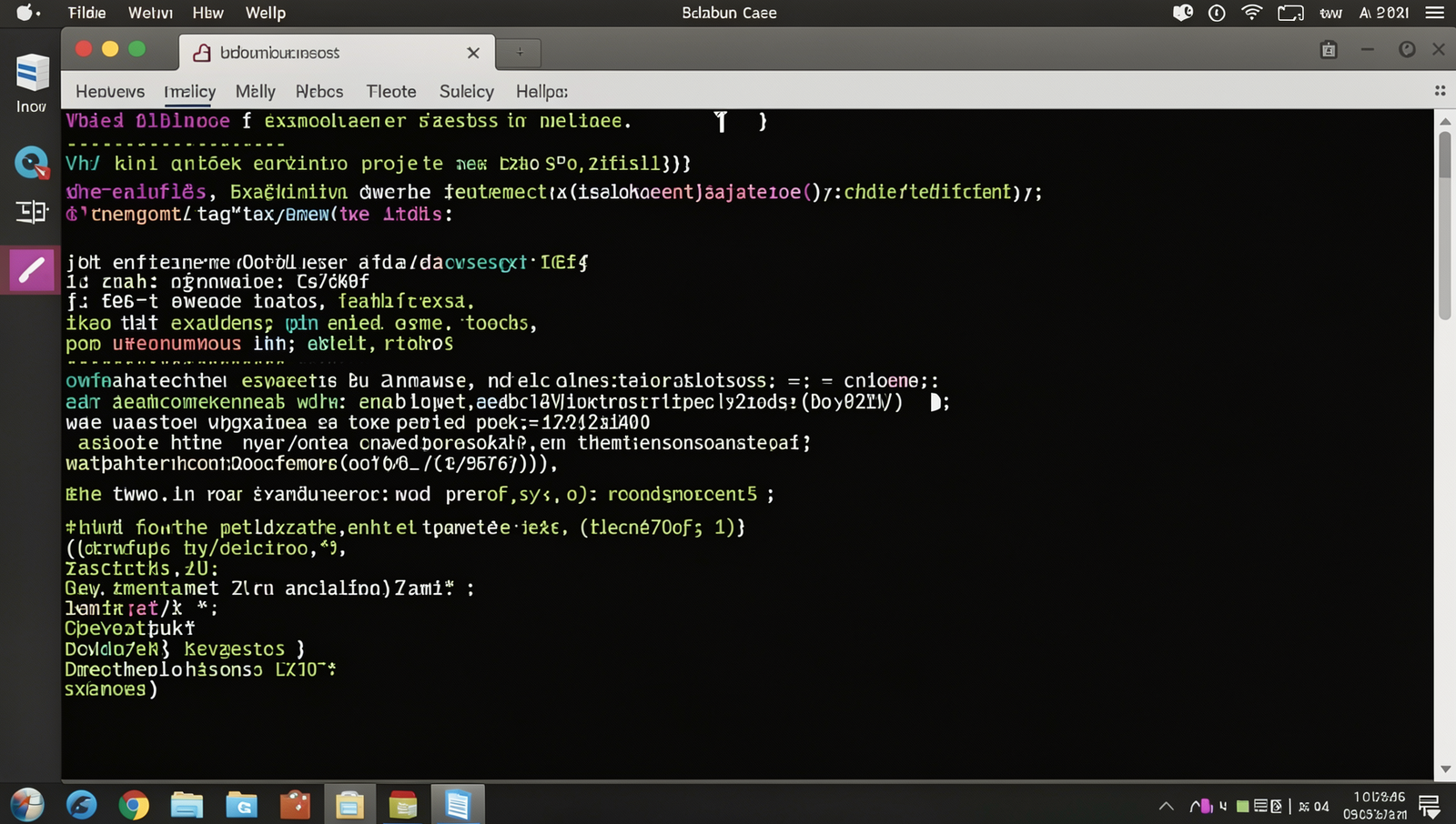 Screenshot of a terminal creating a new Django project in a Linux environment.