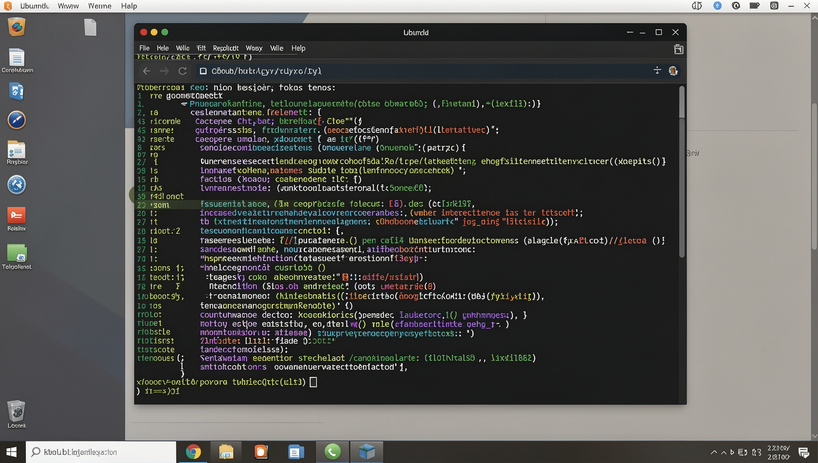 Gallery of professional resume website templates displayed on a Linux desktop.