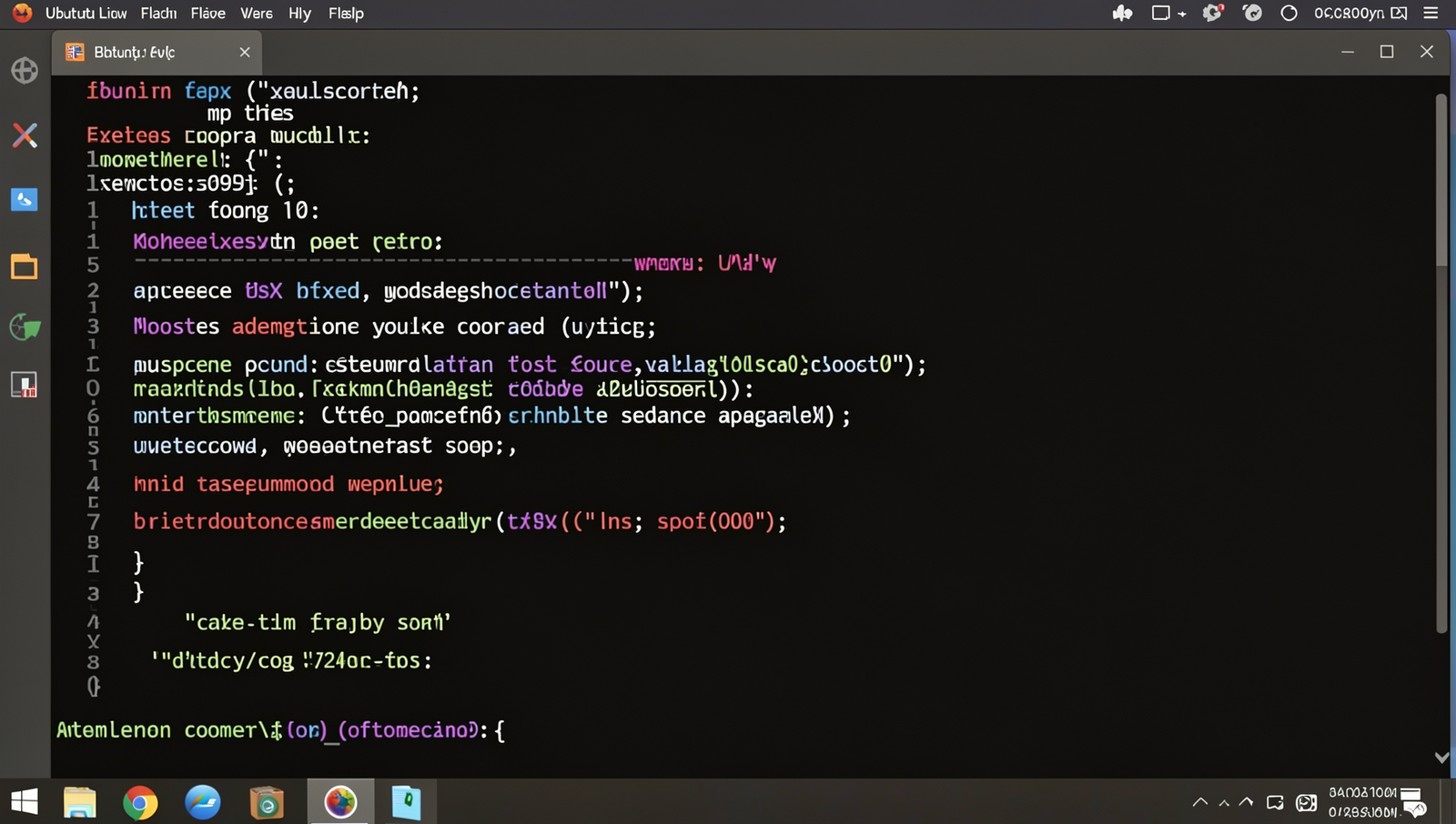 Code snippet of a basic Flask app displayed on a realistic computer screen.
