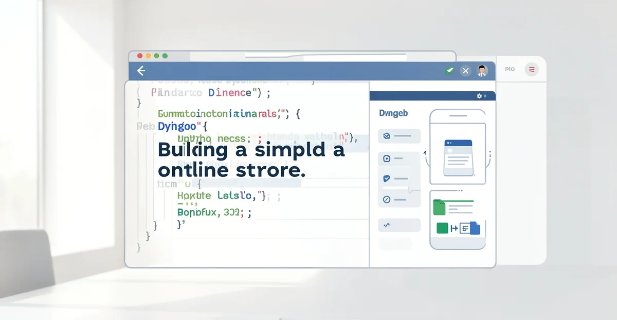 Featured image: Professional featured image for: How to Build a Simple Online Store With Python and Django. Clean ed