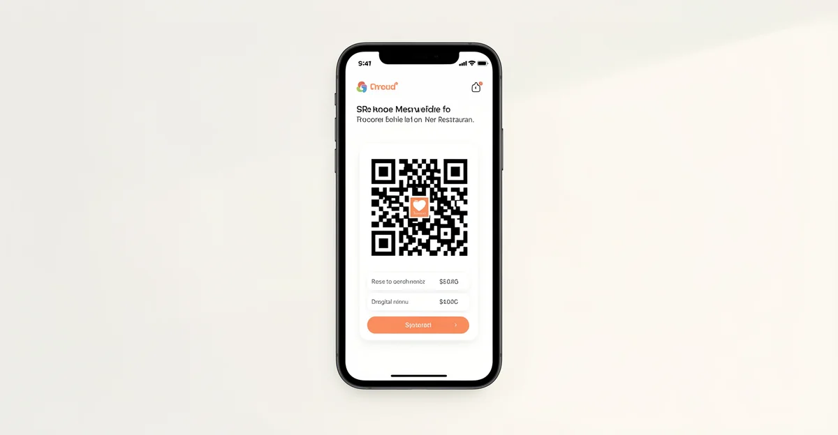 Featured image: Professional featured image for: How to Create a QR Code Menu Website for a Restaurant. Clean editor