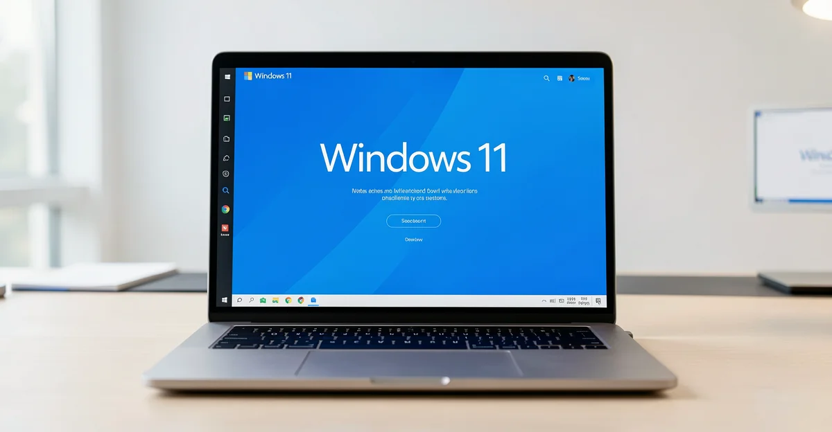 Featured image: Professional featured image for: How to Find Which App Is Slowing Down Your Windows PC. Modern lapto
