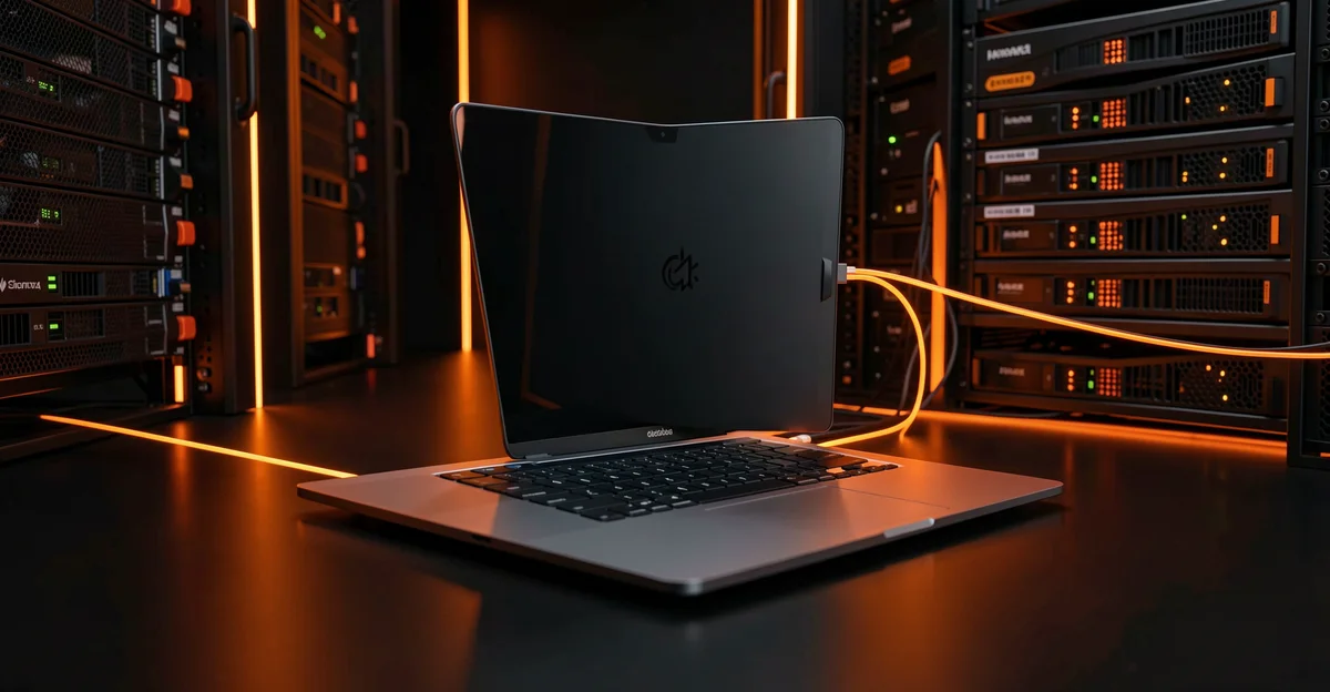 Featured image: Professional featured image for: How to Use Your Old Laptop as a Network Storage Server. Modern tech