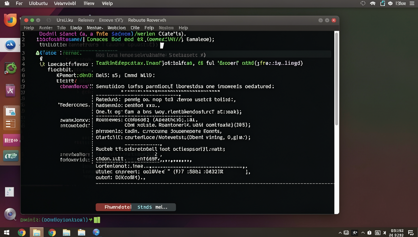 Screenshot of a router login page on a Linux desktop interface.