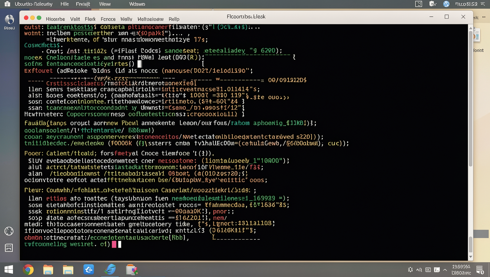 Terminal window showing Flask installation command on a Linux desktop.