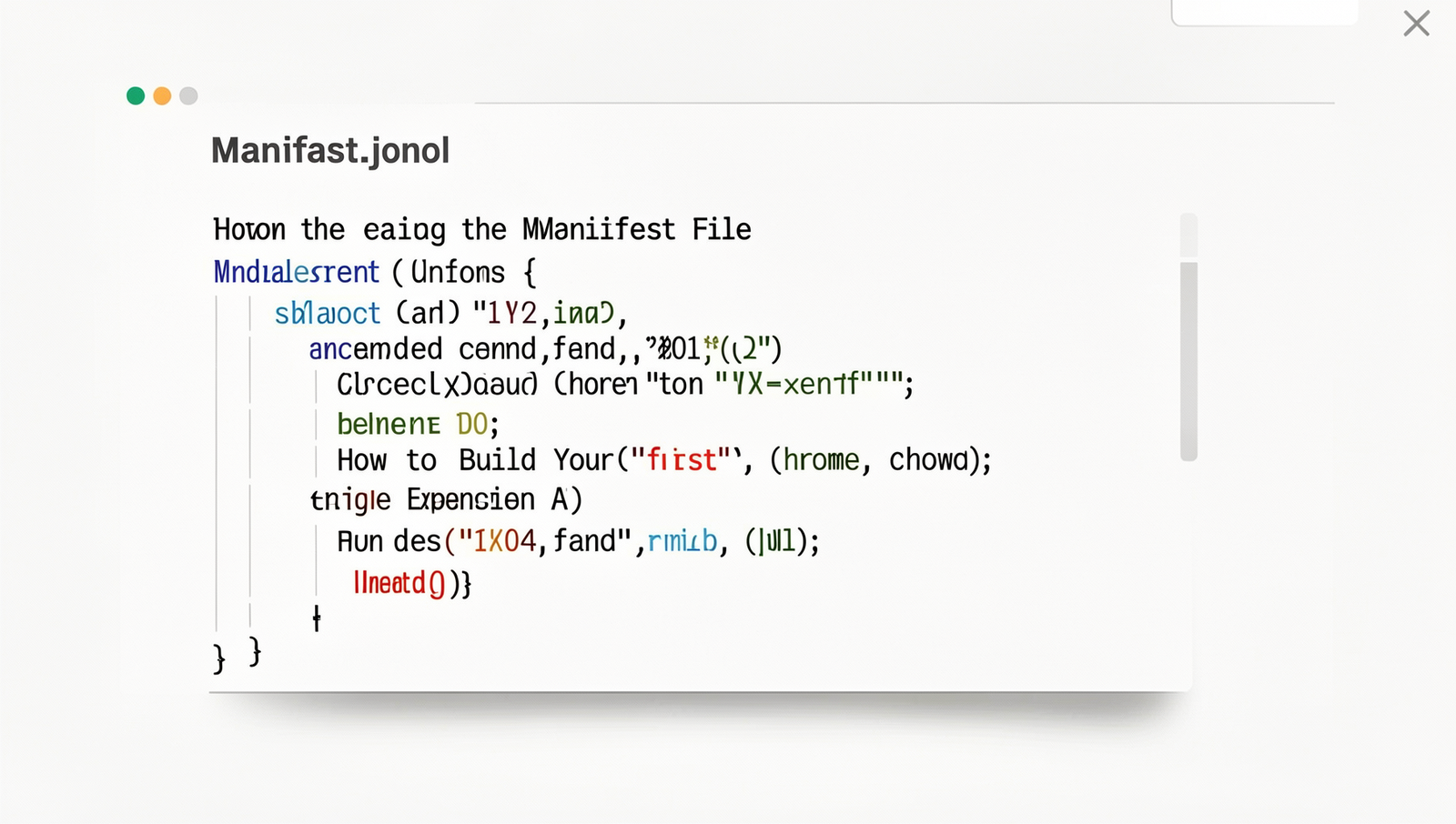 Creating the Manifest File