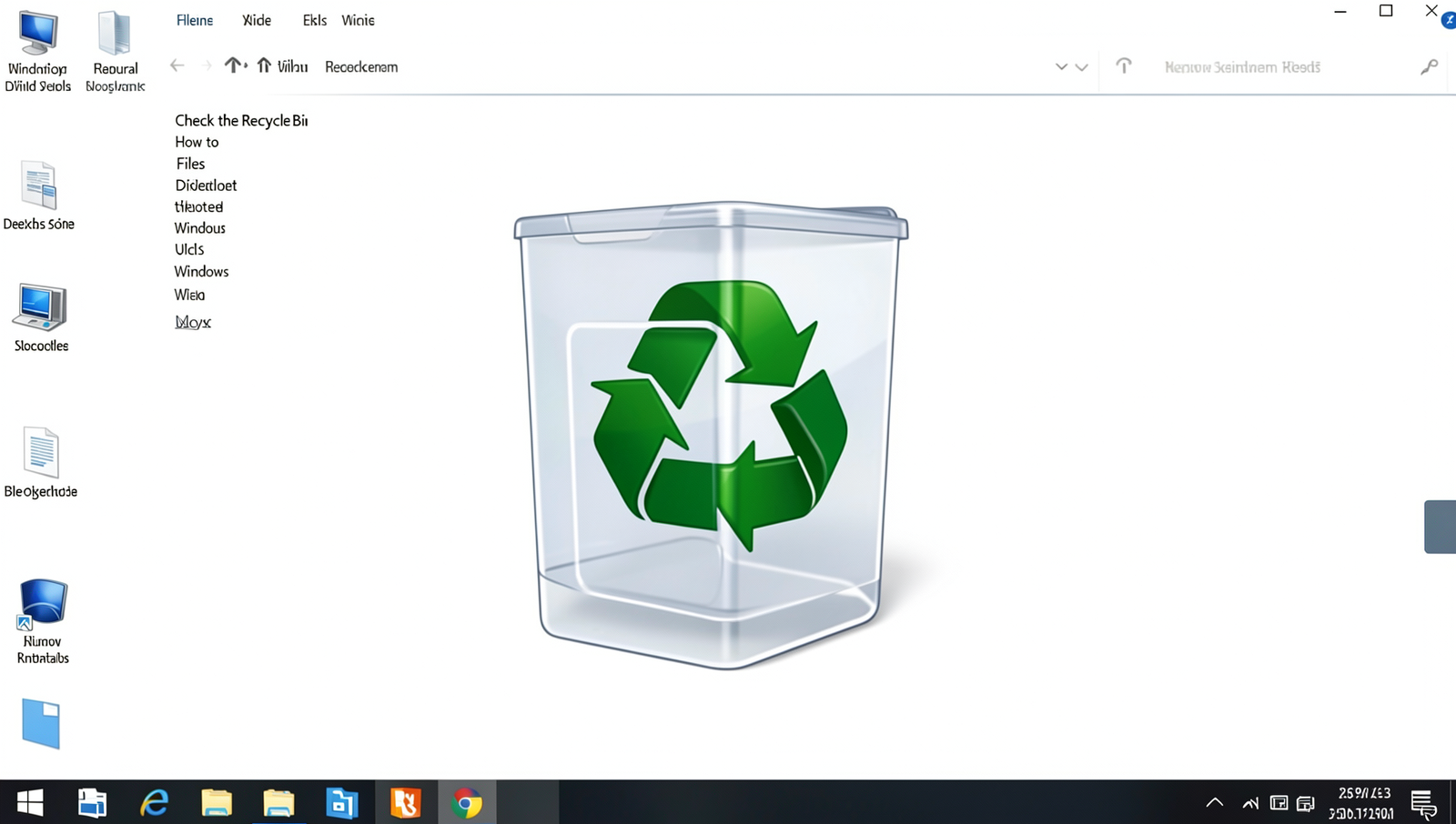 Check the Recycle Bin