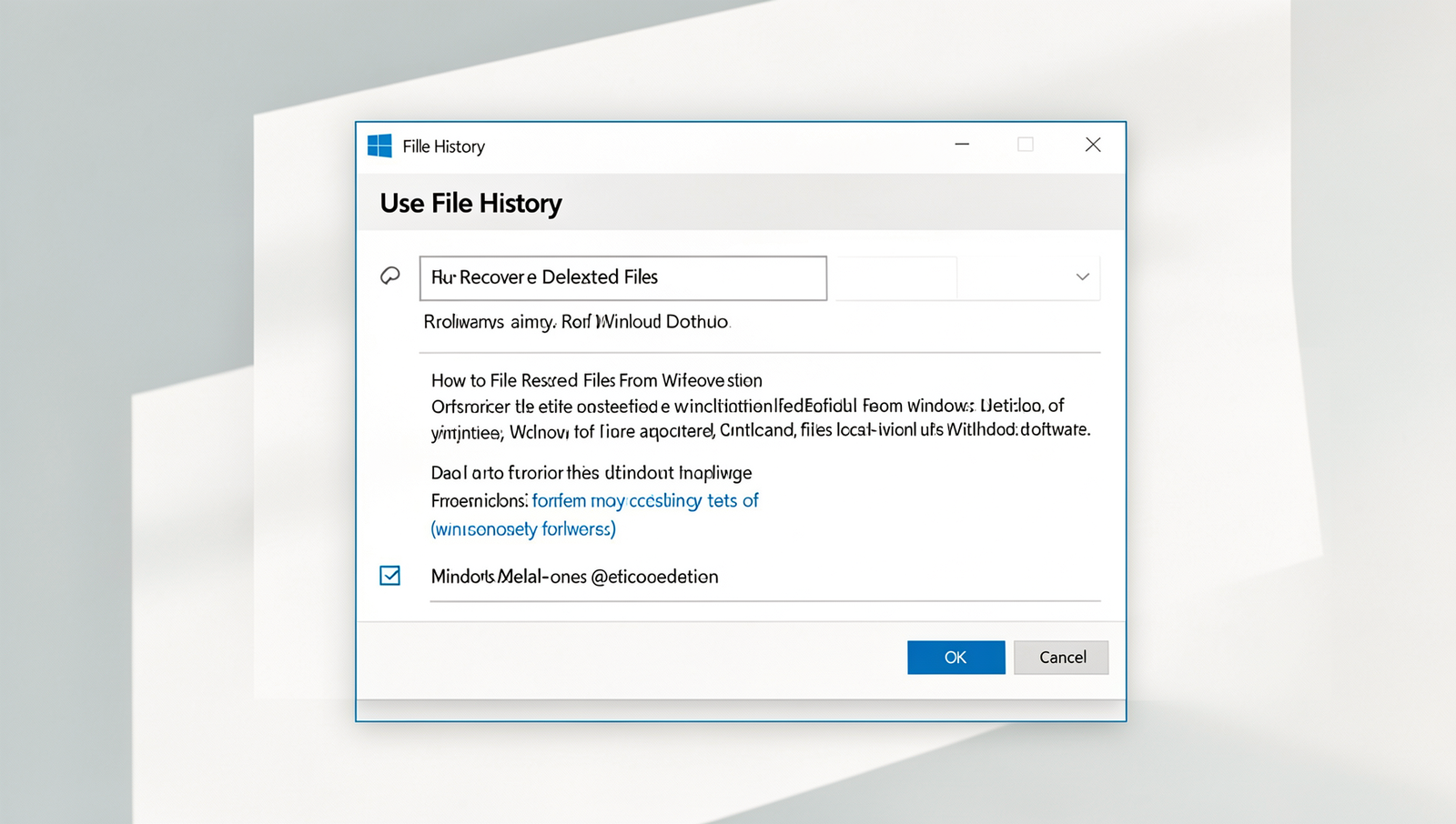 Use File History