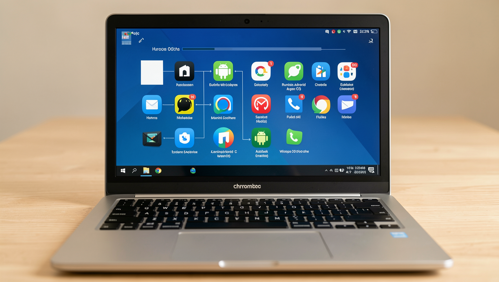 Running Android Apps via Chrome OS