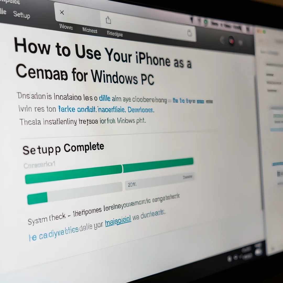 Step 2: Technical tutorial screenshot: Prepare the environment for How to Use Your iPhone as a Webcam for Wi