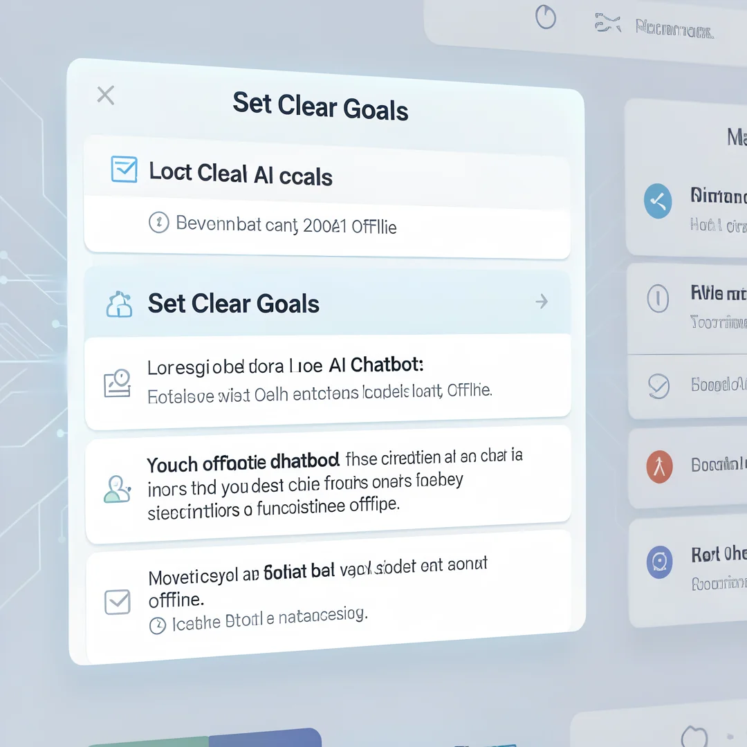 Step 3: Illustration for step: Set clear goals related to How to Create a Local AI Chatbot That Works Withou