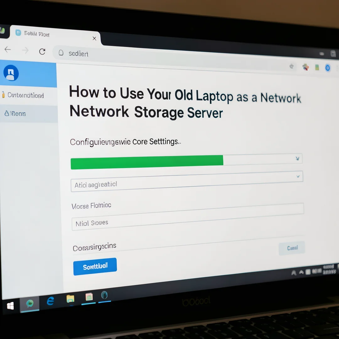 Step 3: Technical tutorial screenshot: Configure core settings for How to Use Your Old Laptop as a Network S