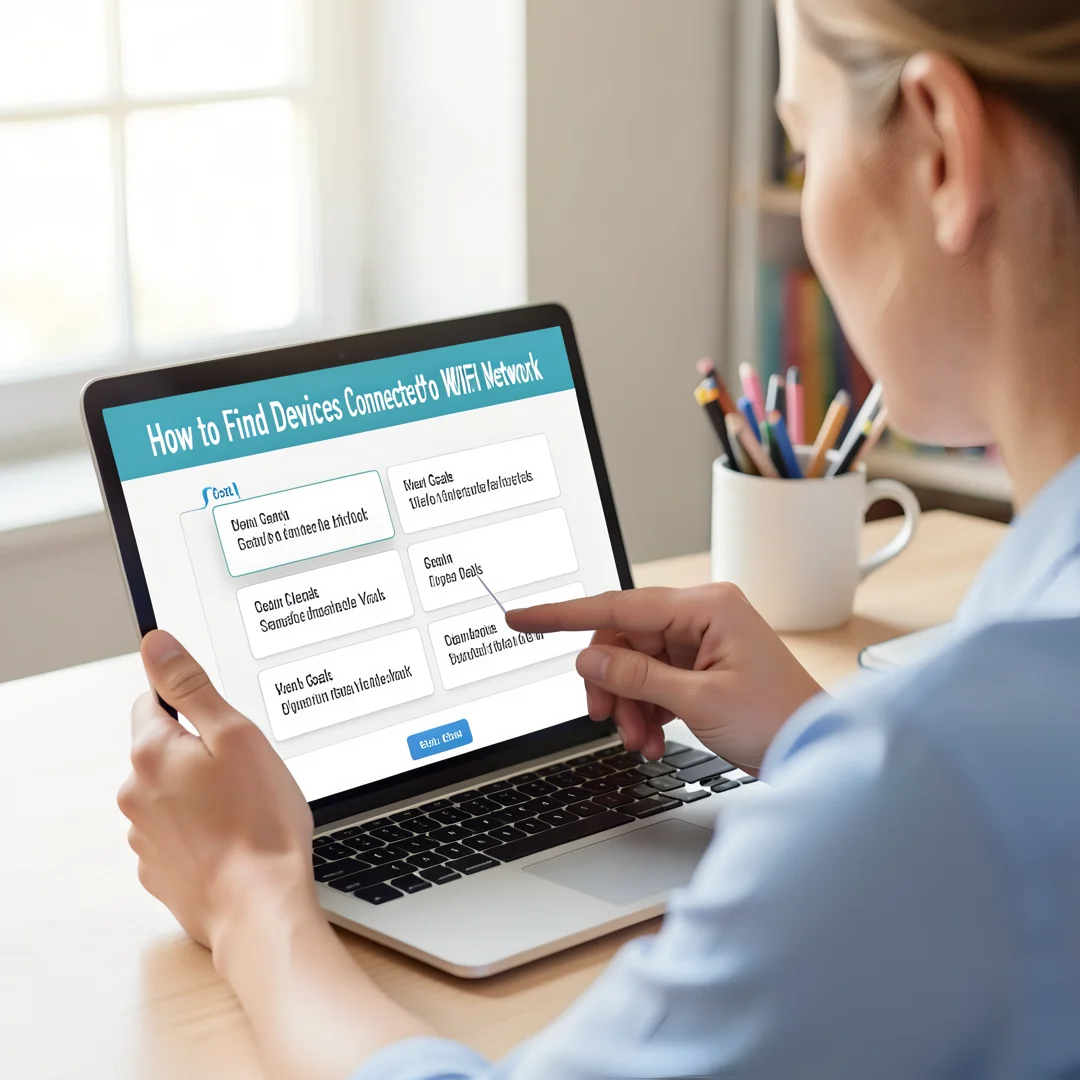 Step 3: Illustration for step: Set clear goals related to How to Find Devices Connected to Your WiFi Network