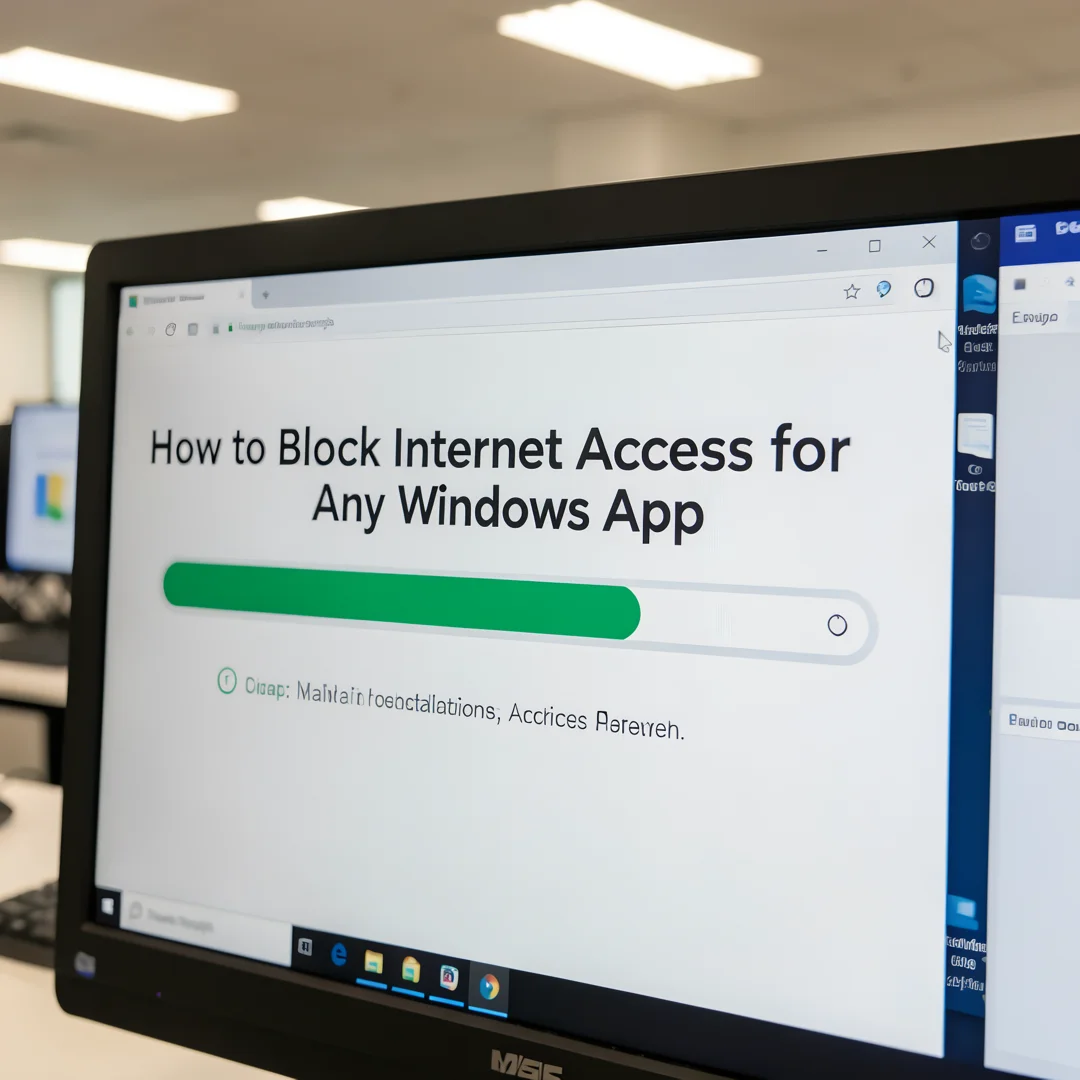 Step 4: Technical tutorial screenshot: Run the main installation procedure for How to Block Internet Access