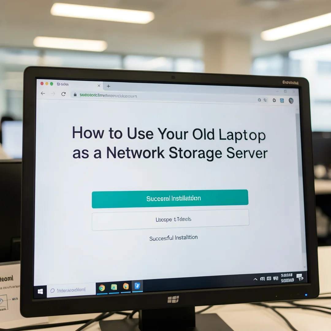 Step 5: Technical tutorial screenshot: Verify the installation for How to Use Your Old Laptop as a Network S