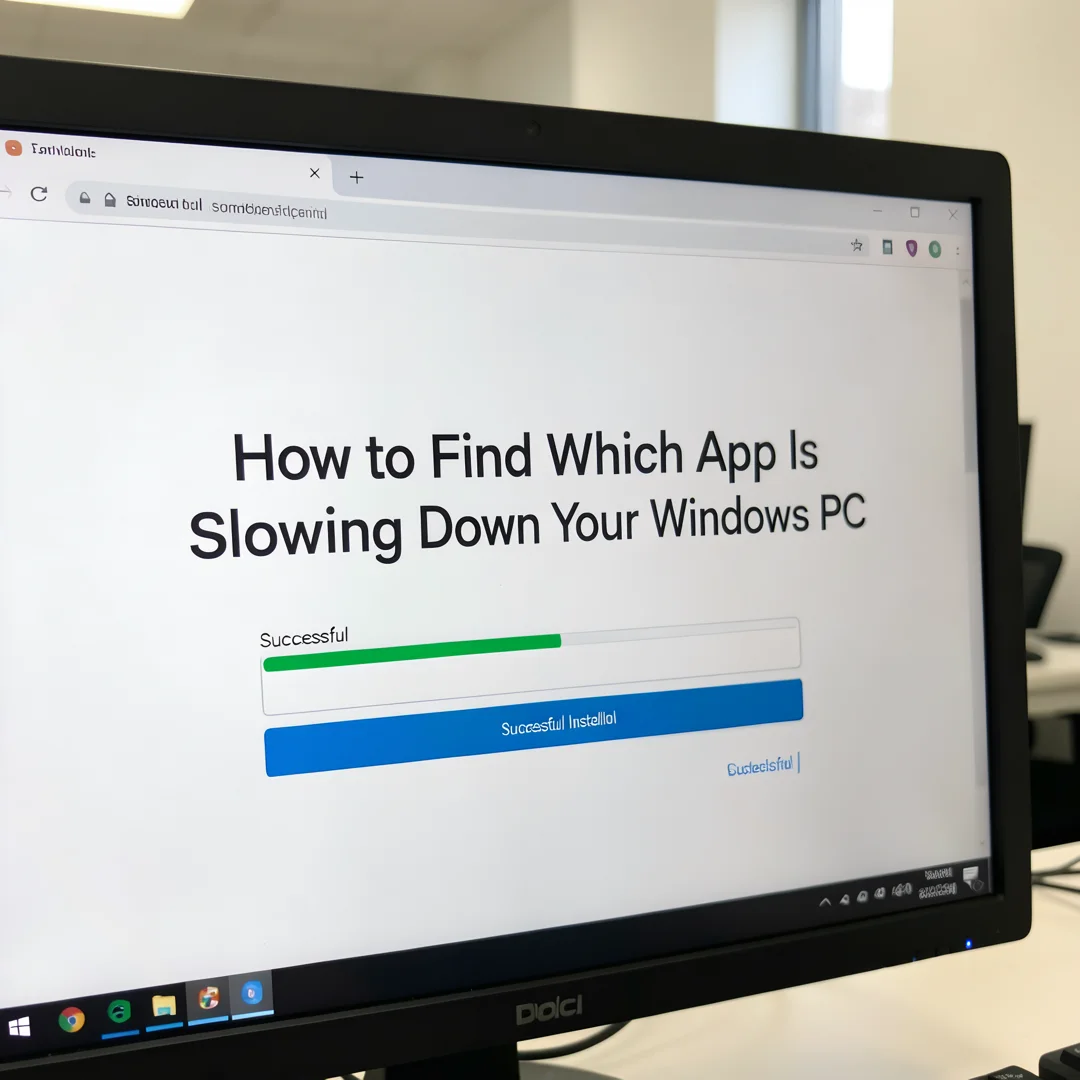 Step 5: Technical tutorial screenshot: Verify the installation for How to Find Which App Is Slowing Down You