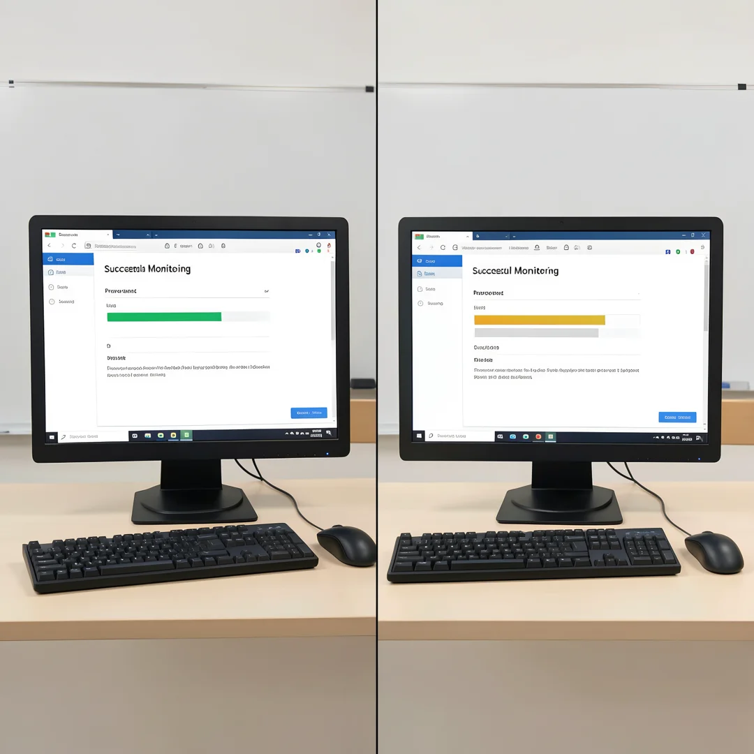 Step 6: Illustration for step: Monitor your progress related to How to Share One Keyboard and Mouse Between
