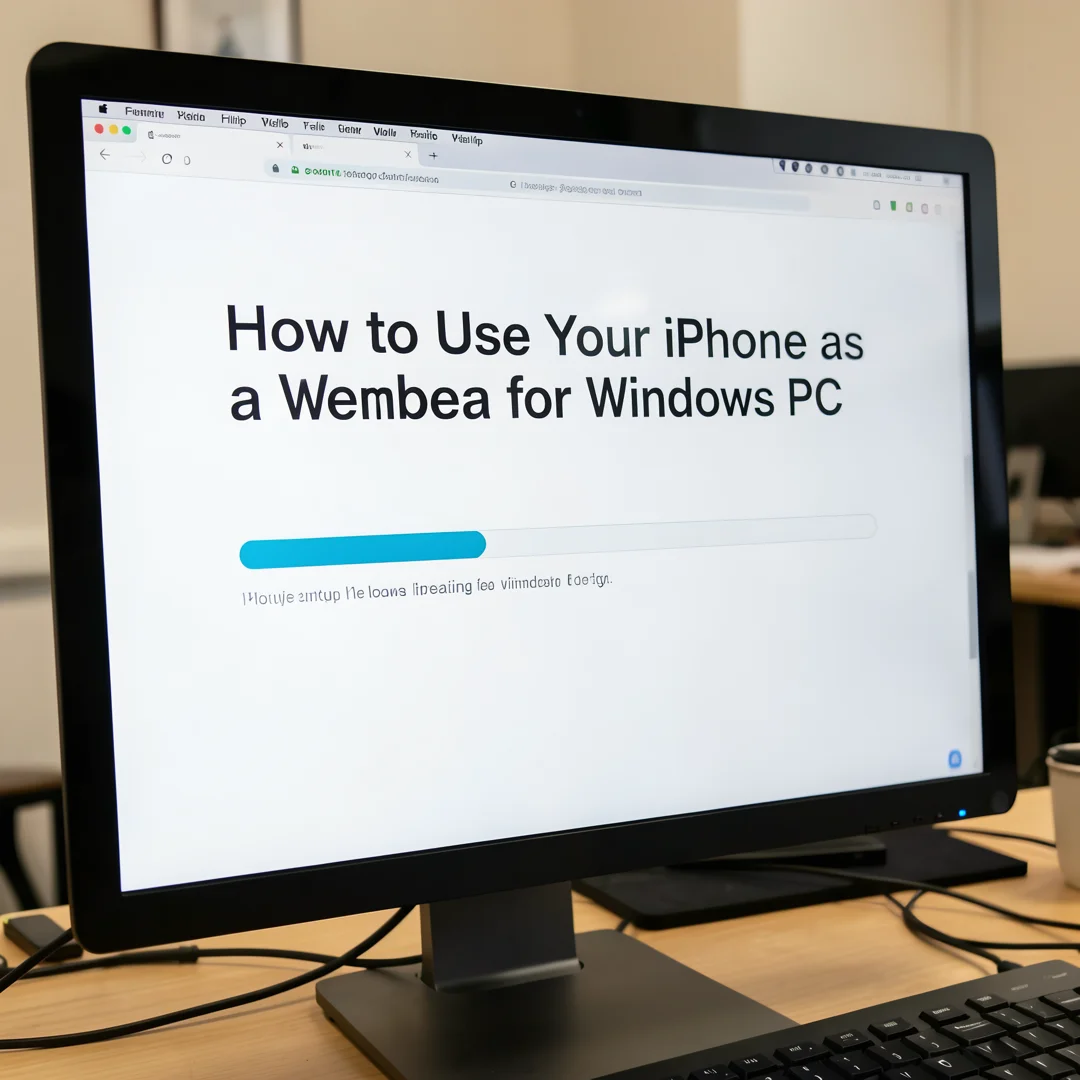 Step 8: Technical tutorial screenshot: Document and maintain the setup for How to Use Your iPhone as a Webca