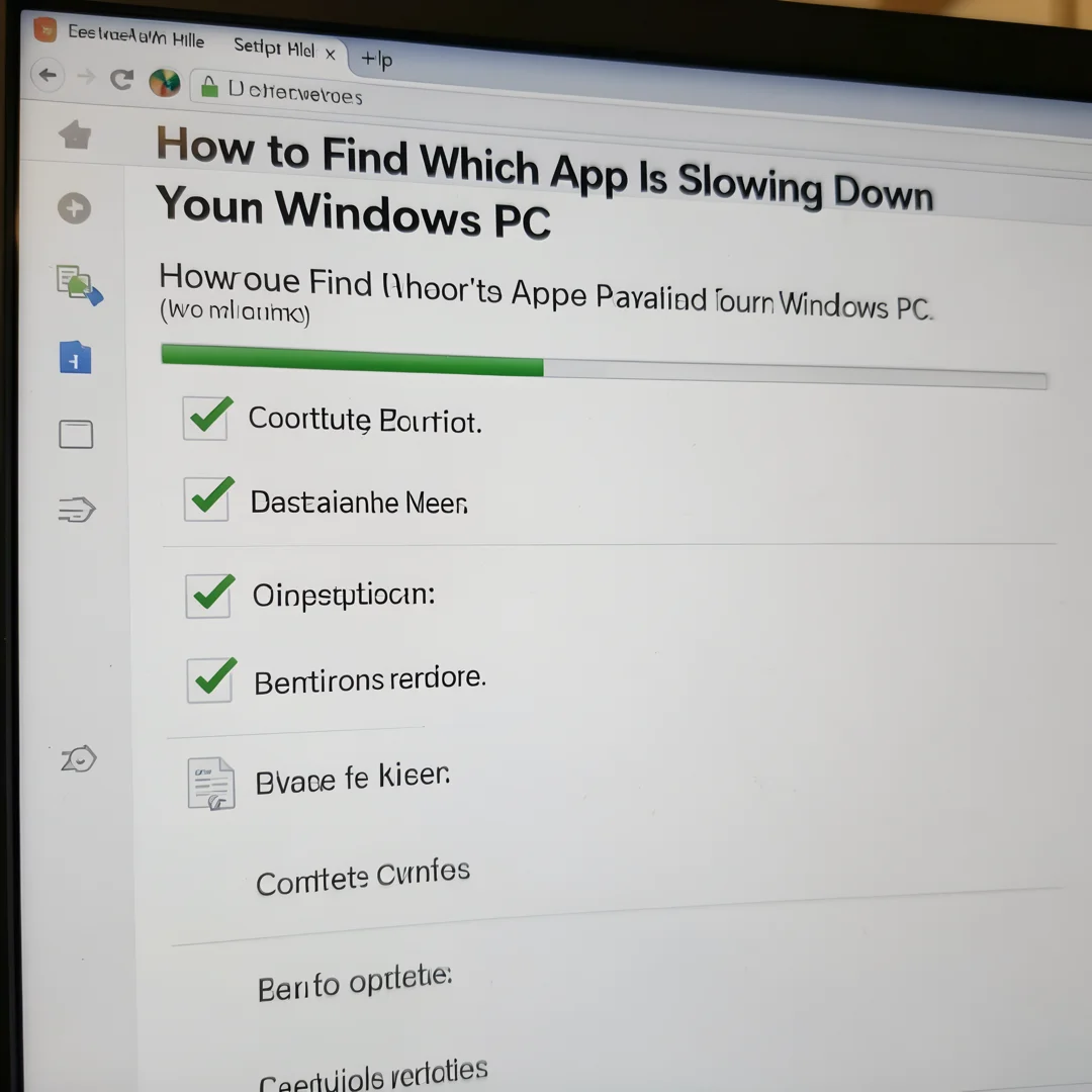 Step 8: Technical tutorial screenshot: Document and maintain the setup for How to Find Which App Is Slowing